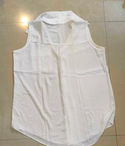 White Sleeveless Top