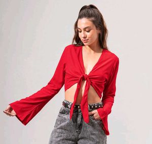 Red Hot Tie Top