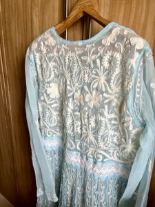 Sky Blue Chikankari Kurta
