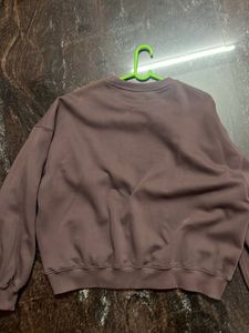 Brown Oversized Sweatshirt New Without Tag