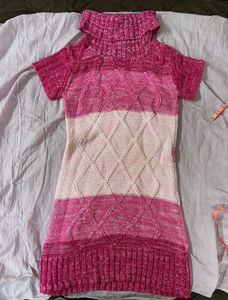 Turtle Neck Knit Dress