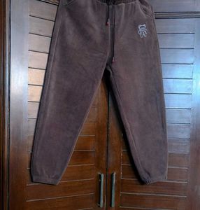 Women Brown wool Lounge Joggers