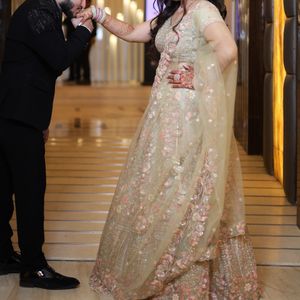 Beautiful Engagement Lehenga With Belt