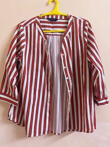 Striped Shirt (Red And White Stripe)