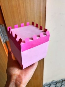 Pink Castle Paper Box