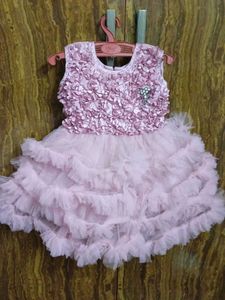 Pink Ruffle Party Dress