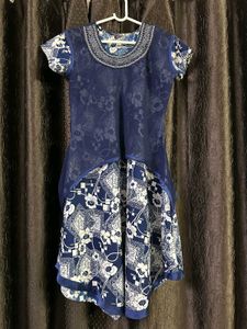 A Line Blue Gown
