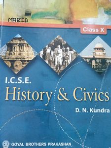 Icse History & Civis Dn Kundra Class 10th