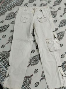 Recap White Cargo Pants For Women