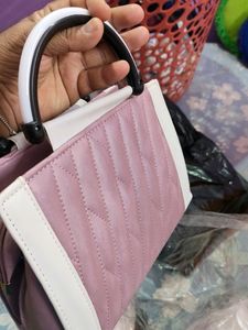 Ladies Hand Bag Blue Cherry