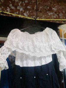 Lace Top Black Skirt Dress
