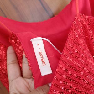 Red Sequin Dress