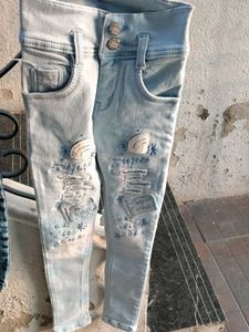 Distressed Denim Jeans