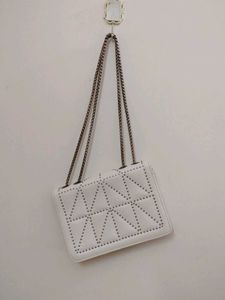 Rebecca Minkoff White Studded Crossbody