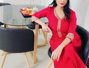 Red Kurta Set