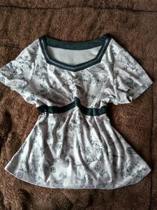 Velvet Floral Top