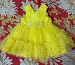 Cute Yellow Party Dress