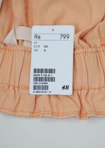 Peach High-Waisted Shorts
