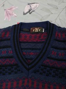 Striped V-Neck Sweater