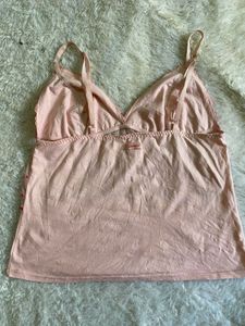 DKNY Pink Lace Cami Top