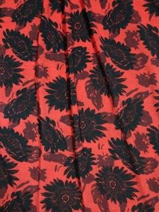 Red &amp; Black Floral Mini Dress