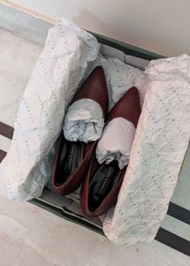 Chic Burgundy Charles &amp; Keith Pumps