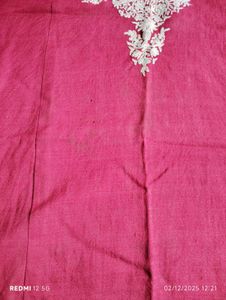 Red🔴Perfection: Embroidered Kashmiri Feran