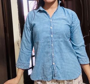 Striped Button-Down Shirt