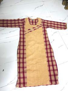 Beige Woman Kurti