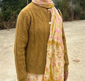Cozy Mustard Knit