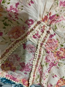 Floral Print dupatta set