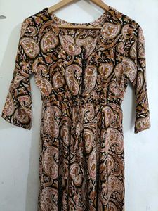 Unused Brown Anarkali Kurta Set