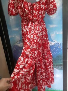 Floral Red Sundress