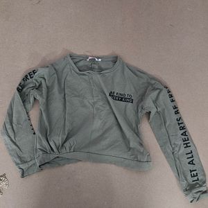 cropped sweatshirt/jumper - lifestyle brand