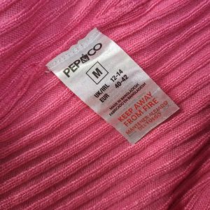 Pink Tie-Front Cardigan