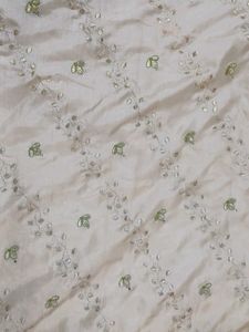 Elegant Floral Embroidered Saree