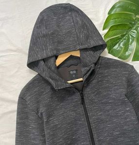 Uniqlo Orignal Dark Grey Zip-Up Hoodie