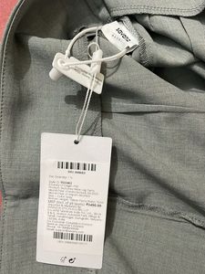 Wide Leg Trousers with Button Detail