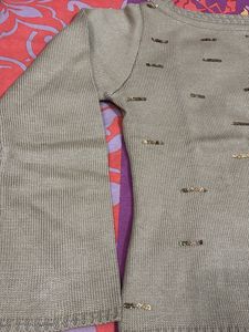 Elegant Beige Knit Top