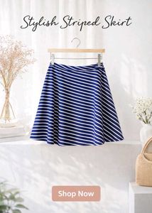 Striped Blue skirt 💙