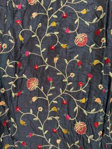 Black And Red Anarkali Kirti XXL Size New W/o Tag