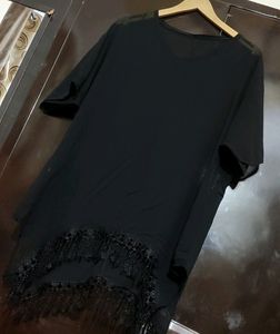 Black Transparent Top For Girl Or Woman 40 Bust