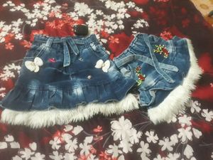😱 Baby Girls Blue Skirt👌👍🤩