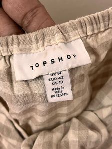 Topshop Women’s Beige Playsuit