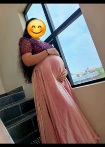 Elegant Pink and Purple Gown