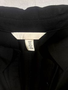 H&amp;M Black Ruched Mini Dress