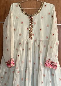 Elegant Embroidered Anarkali Kurta