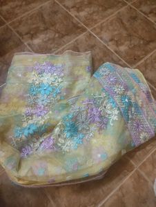 FESTIVE NET SAREE