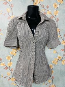 Zara Striped Fitted Shirt