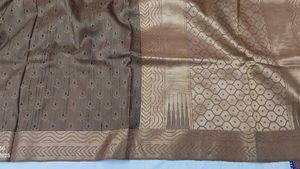 Elegant Brown Silk Saree